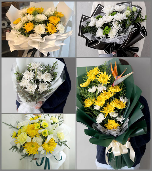 上海嘉定区外冈镇葛隆村白事花束代送